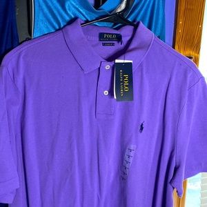 Purple polo shirt